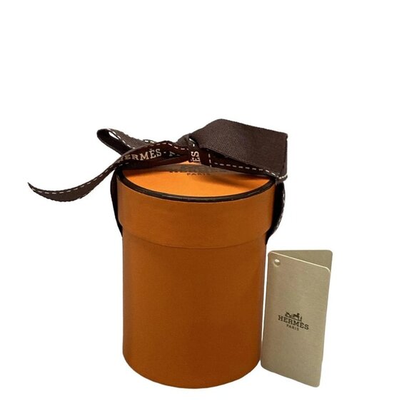 Auth HERMES Twilly - Black Cream Brown Multi Silk Scarf - Picture 4 of 5